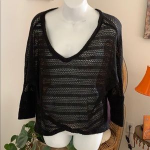 Net black oversized sweater